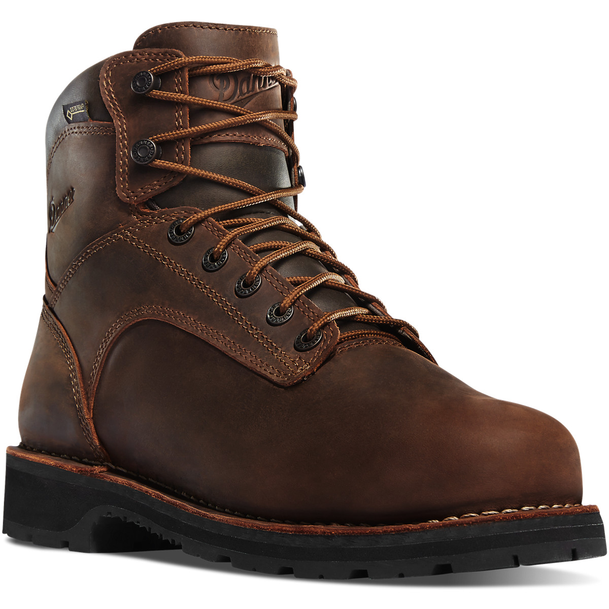 Danner Mens Workman 6 Work Boots Dark Brown - GYU032591